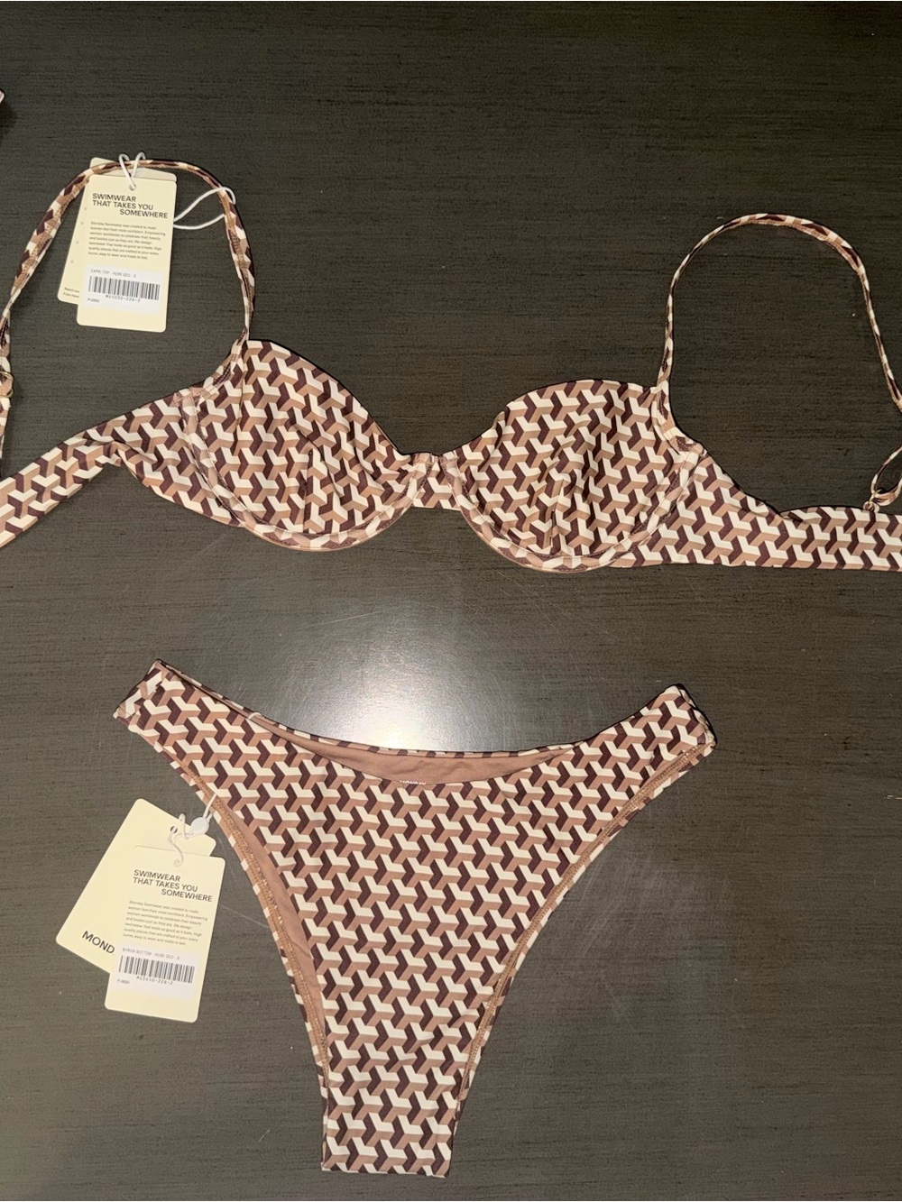 Monday Swimwear Husk Geo Bikini